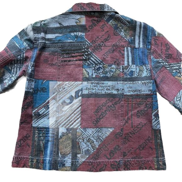 Chico’s Denim Print Jacket - Picture 5 of 14